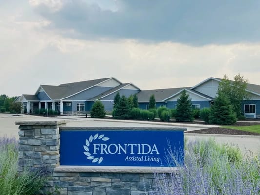 Exterior view of Frontida Assisted Living building sign