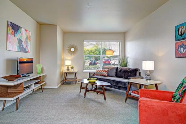 Cozy common area with comfortable seating and decor