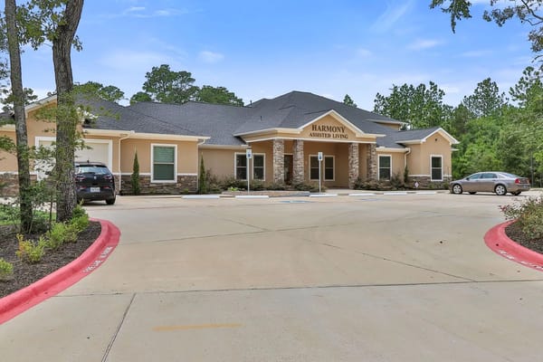 Exterior view of Harmony Assisted Living facility