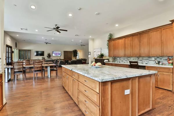 Bright and spacious common area in the facility