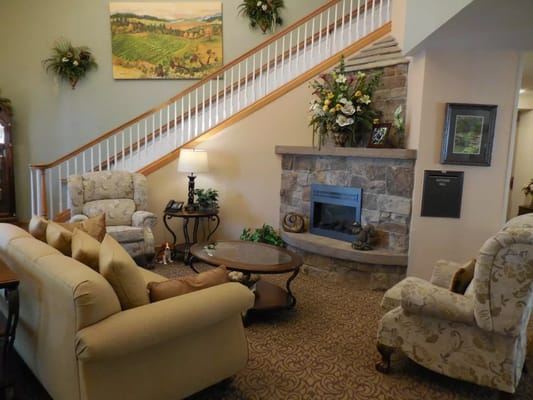 Cozy common area with comfortable seating and decor
