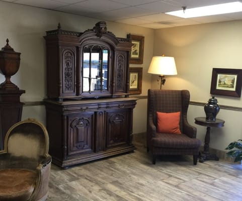 A cozy corner of the facility's interior with furniture