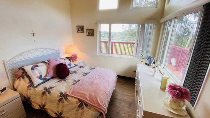 Well-decorated private resident room with a view