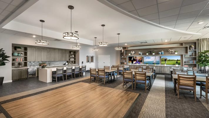 Bright and inviting dining room area with modern decor