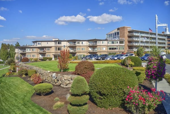 Exterior view of Judson Park with landscaped gardens and modern buildings