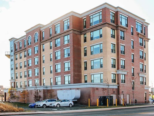 Exterior view of Kenny's Pond Retirement Community building