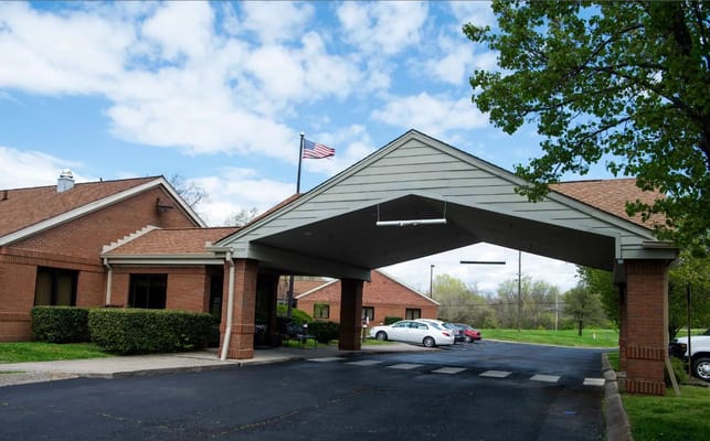 Front entrance of Knowles Assisted Living facility
