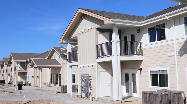 Exterior view of Las Brisas Senior Apartments.