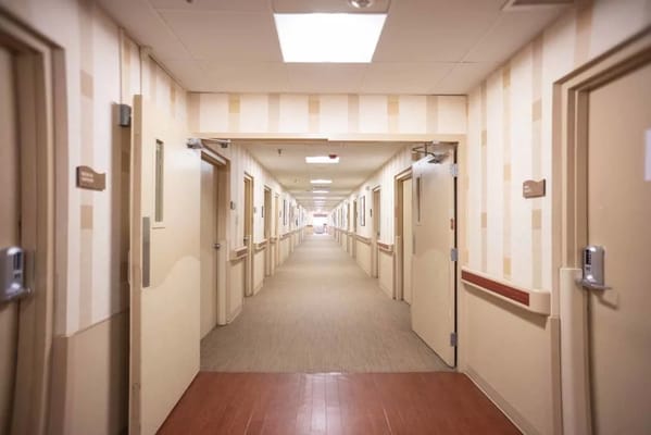 Hallway of a nursing home facility
