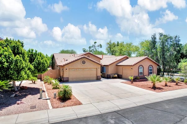 Exterior view of a residential facility with landscaping