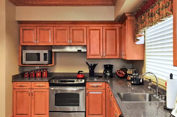 Well-equipped kitchen with modern appliances