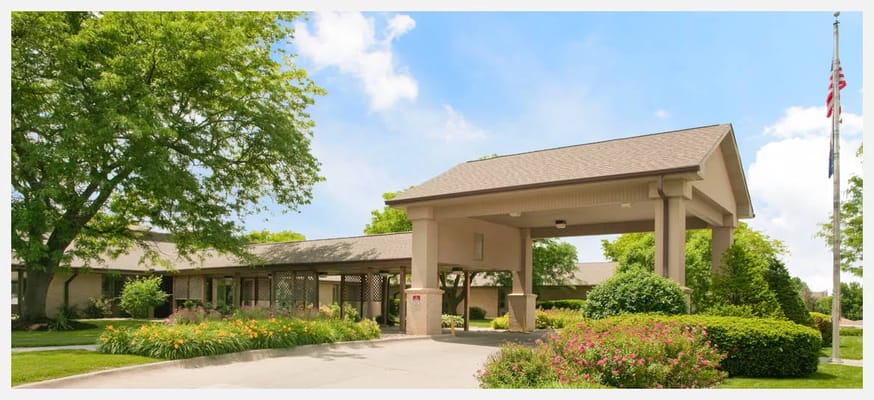 Exterior view of the Life Care Center of Omaha