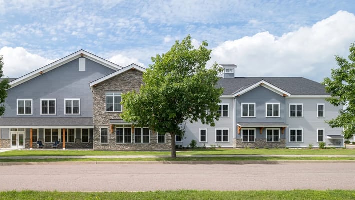 Exterior view of Maple Ridge Memory Care building