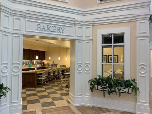 Interior view of a bakery area in the facility
