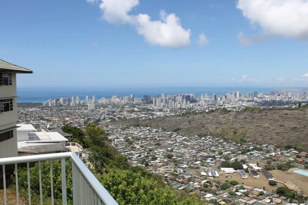 Panoramic view of Honolulu from Maunalani Nursing and Rehabilitation Center
