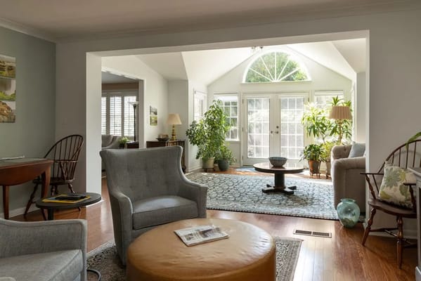 Inviting sunroom with seating and plants