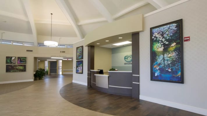 Interior view of a bright and welcoming lobby area