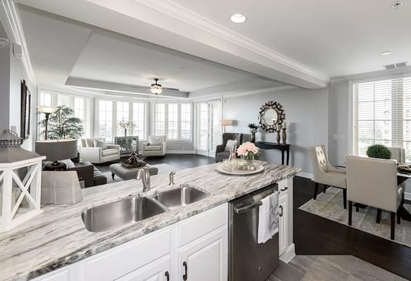 Bright and airy living room space with modern decor