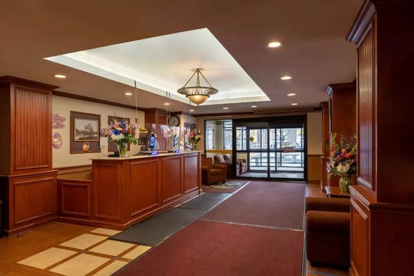 Interior view of a welcoming reception area