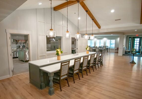 Bright and spacious common area with modern decor