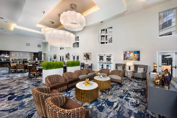 Interior common area with stylish seating and decor