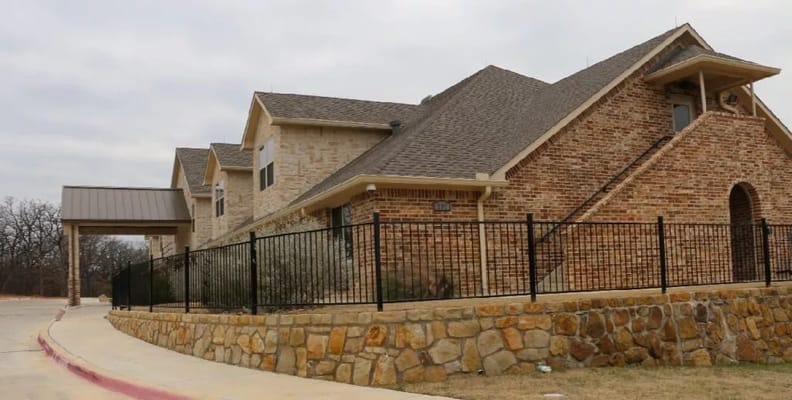 Exterior view of the Pate Rehabilitation Center building