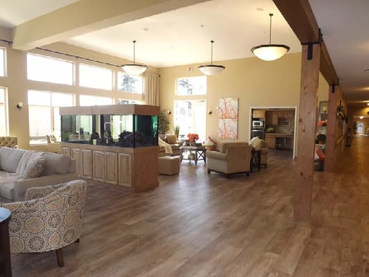 Interior common area of a senior living facility