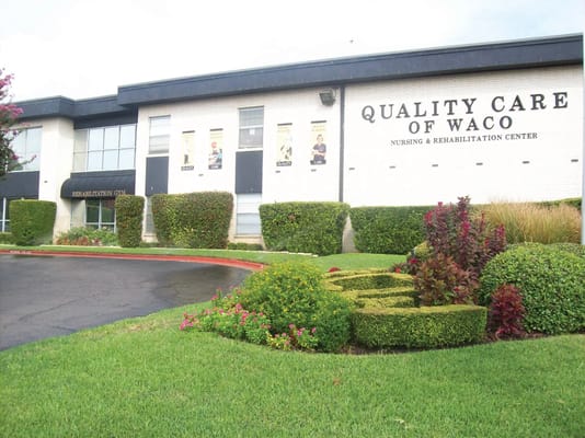 Exterior of Quality Care of Waco nursing and rehabilitation center.
