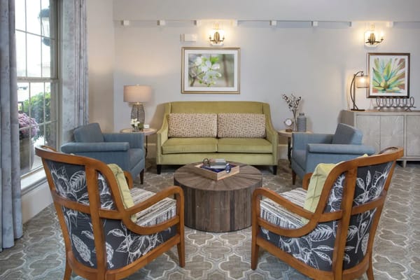 Comfortable seating area in the living room