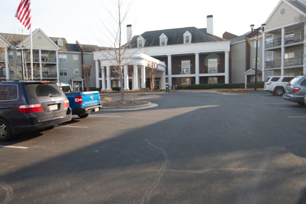 Exterior view of Redstone Village facility entrance