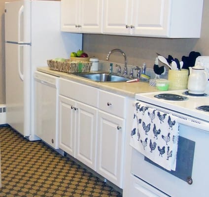 Interior view of a kitchen area in a residence