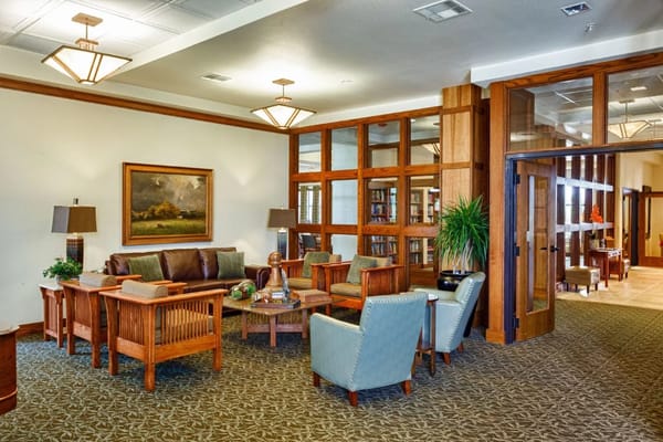 Cozy common area with comfortable seating and decor