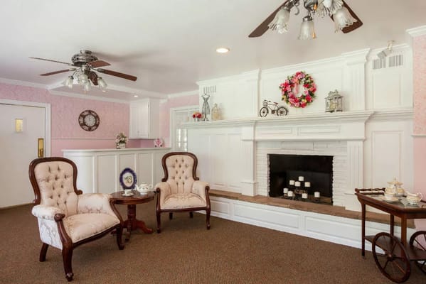 Cozy common area with elegant seating and decor