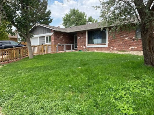 Exterior view of a single-story assisted living facility
