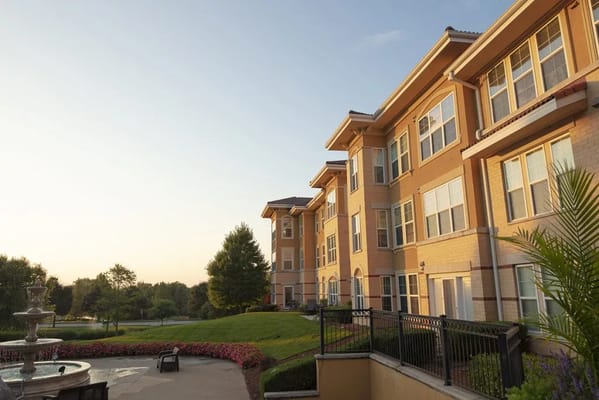 Exterior view of the Santa Marta facility with landscaping