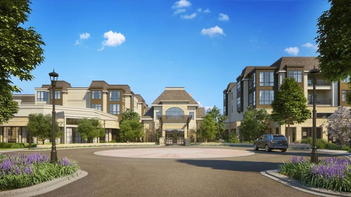 Exterior view of Searstone Retirement Community