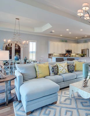 Bright and inviting common area with comfortable seating