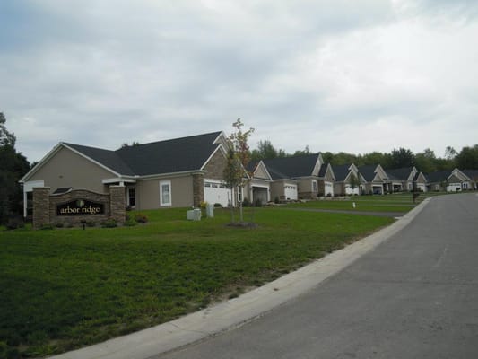 Row of homes at Arbor Ridge, St. John's Home.