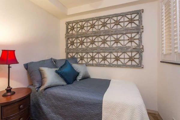 Cozy private resident room with decorative accents