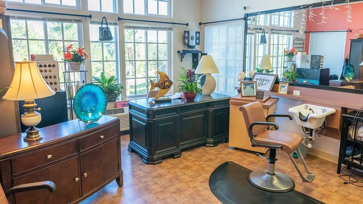 Interior of a beauty salon at the facility