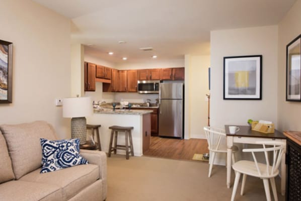 Inviting interior of a resident's living space