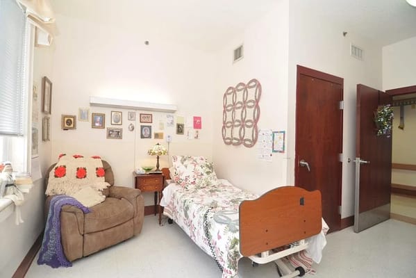 Cozy resident room with personal touches