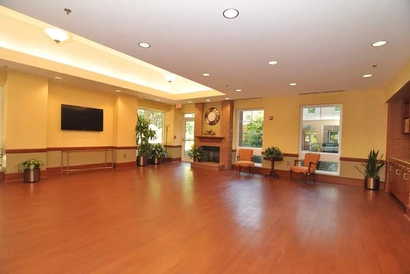 Interior common area with seating and plants