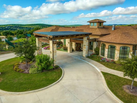 Exterior view of The Auberge at Bee Cave entrance