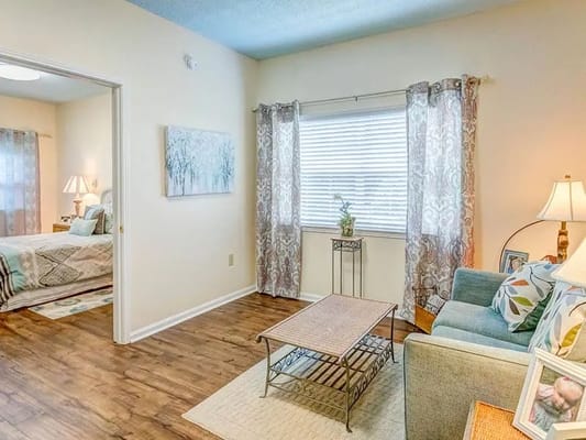 A cozy interior room with furniture and decor