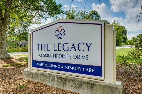 Signage for The Legacy at Southpointe Drive