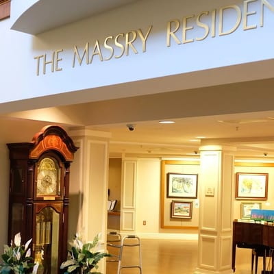 Interior view of The Massry Residence lobby area