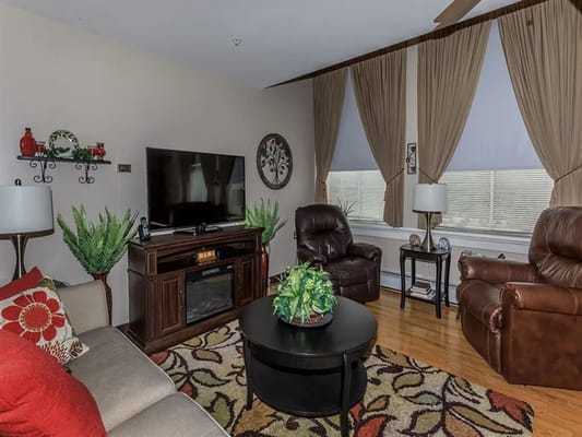 Cozy living room area with comfortable seating