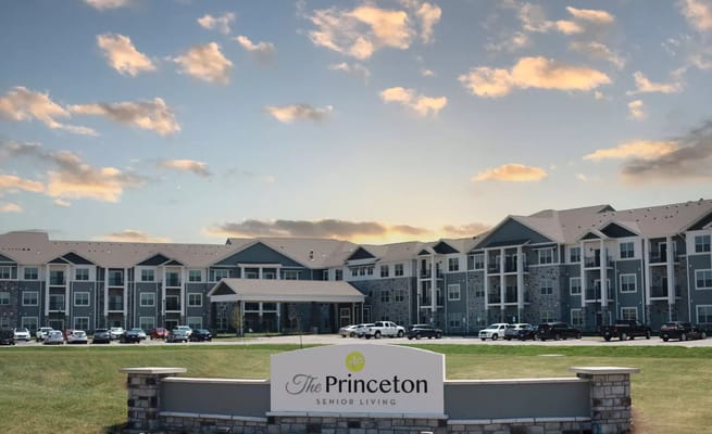 Exterior view of The Princeton Senior Living facility.