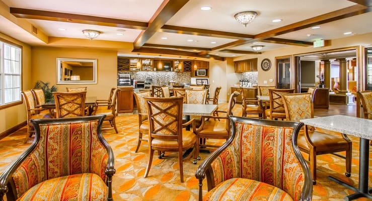 Interior common area with seating arrangements